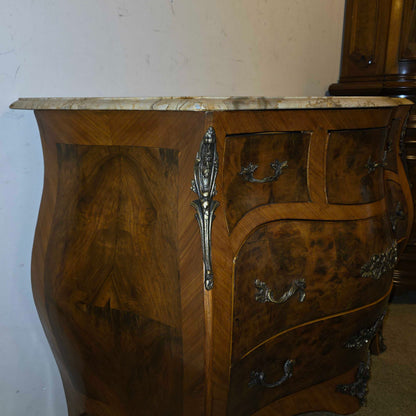 Burl Bombe Style Chest