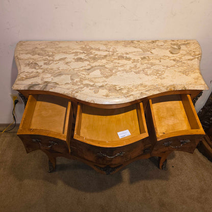 Burl Bombe Style Chest