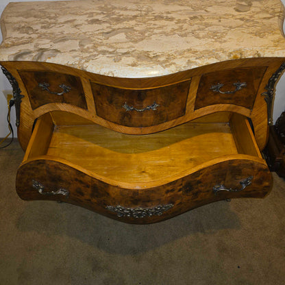 Burl Bombe Style Chest