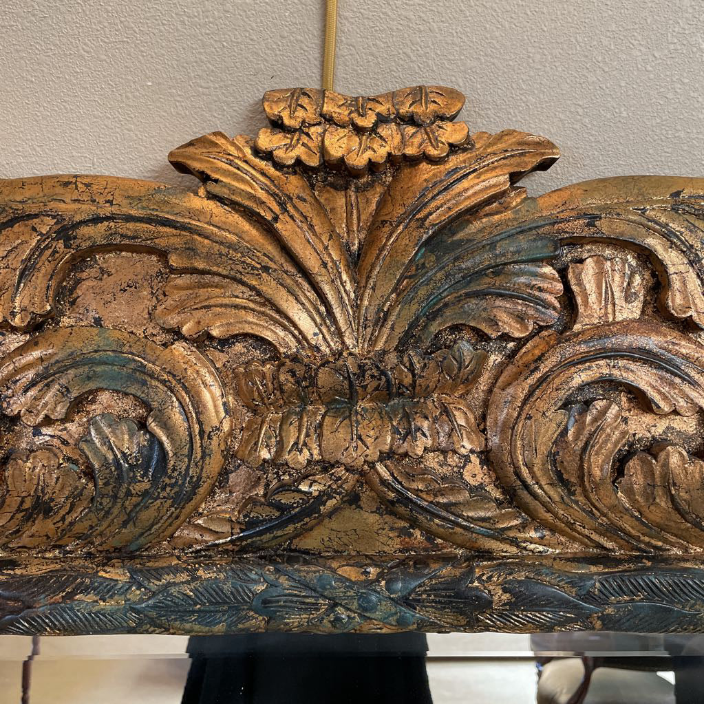 Ornate Gold Brushed Carved Mirror