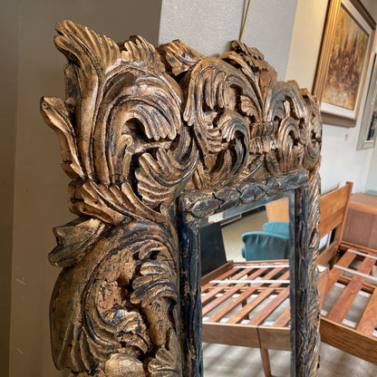 Ornate Gold Brushed Carved Mirror
