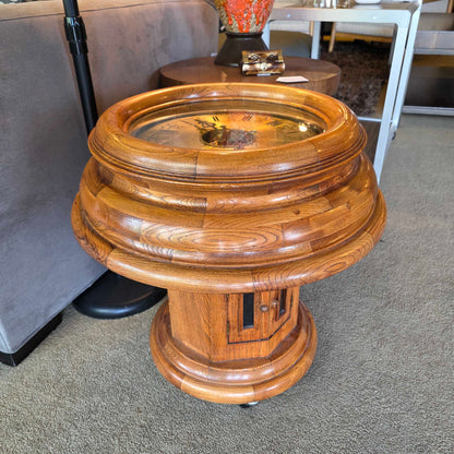 Seisekowa Oak Clock Side Table