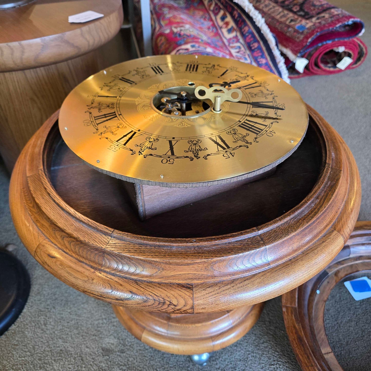 Seisekowa Oak Clock Side Table