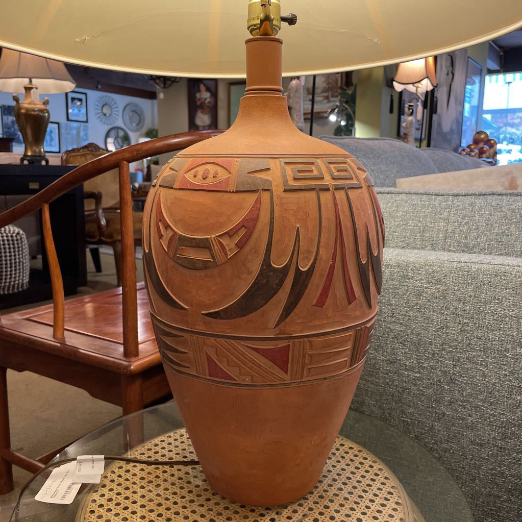 Native Patterned Table Lamp