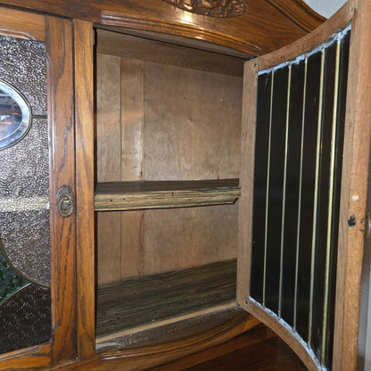 Carved Oak Hutch