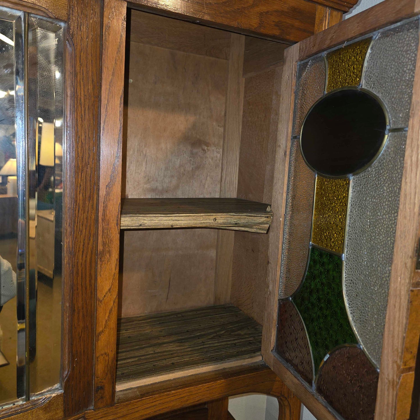 Carved Oak Hutch