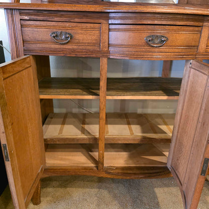 Carved Oak Hutch
