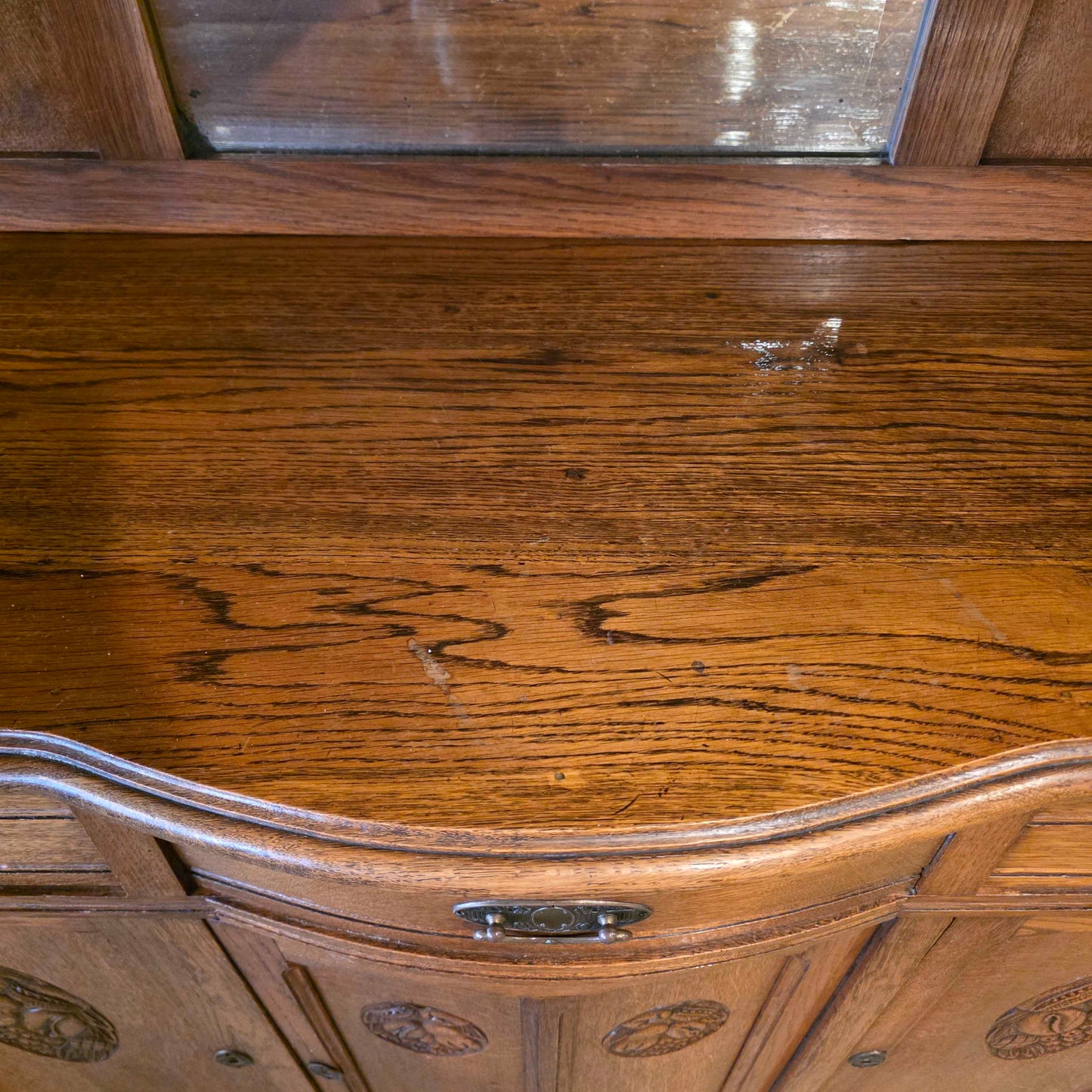 Carved Oak Hutch