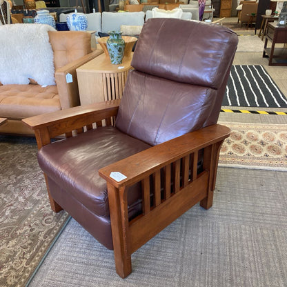 Mission Style Oak Recliner