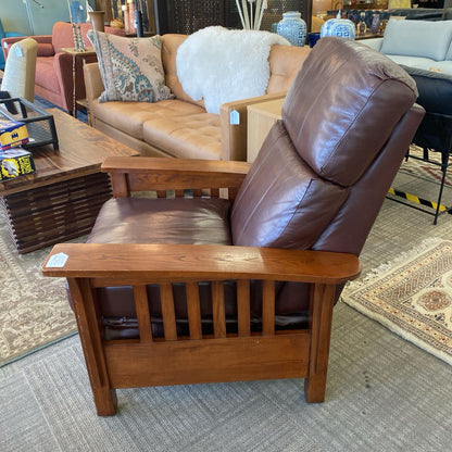 Mission Style Oak Recliner