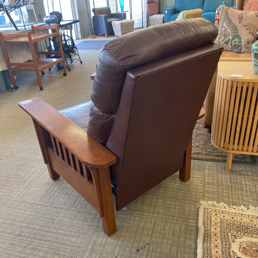 Mission Style Oak Recliner