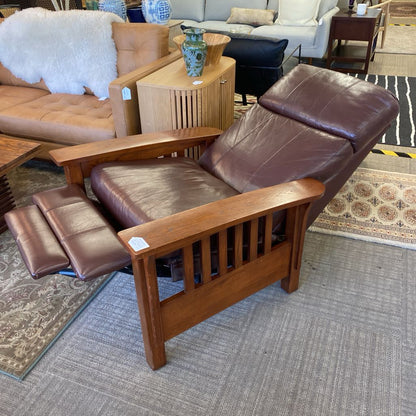 Mission Style Oak Recliner