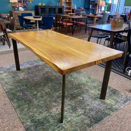 Industrial Chunky Live Edge Dining Table