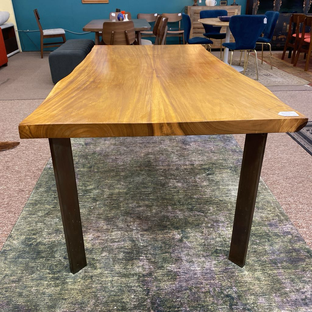 Industrial Chunky Live Edge Dining Table