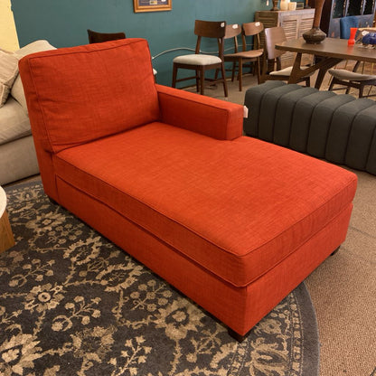 Persimmon WEST ELM Chaise Lounge
