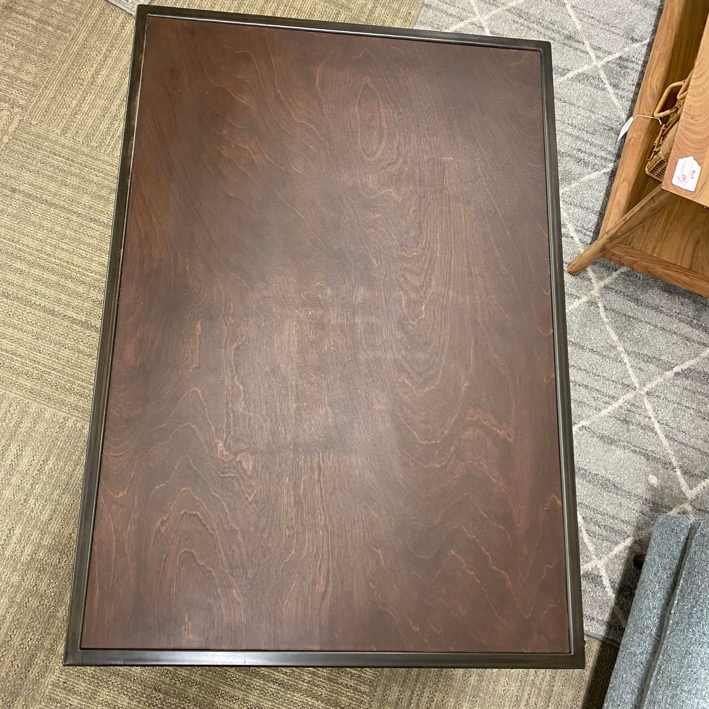 Large Three Tier Industrial Side Table