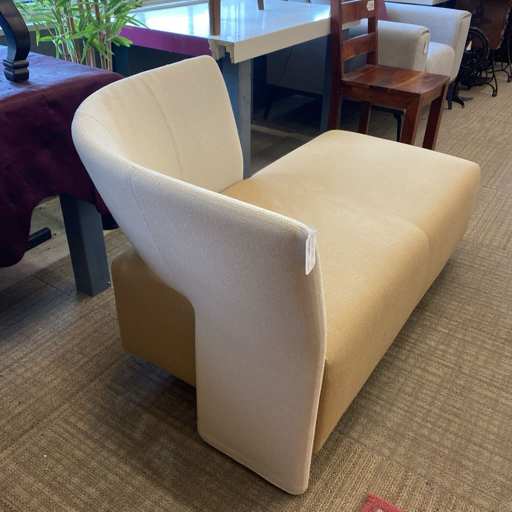 ERIK JORGENSEN Funky Beige & Tan Chaise Lounge