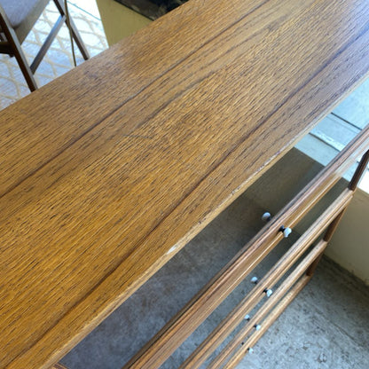 Oak Four Cubby Barrister Bookcase