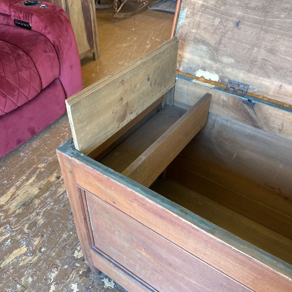 Antique Panel Style Blanket Chest