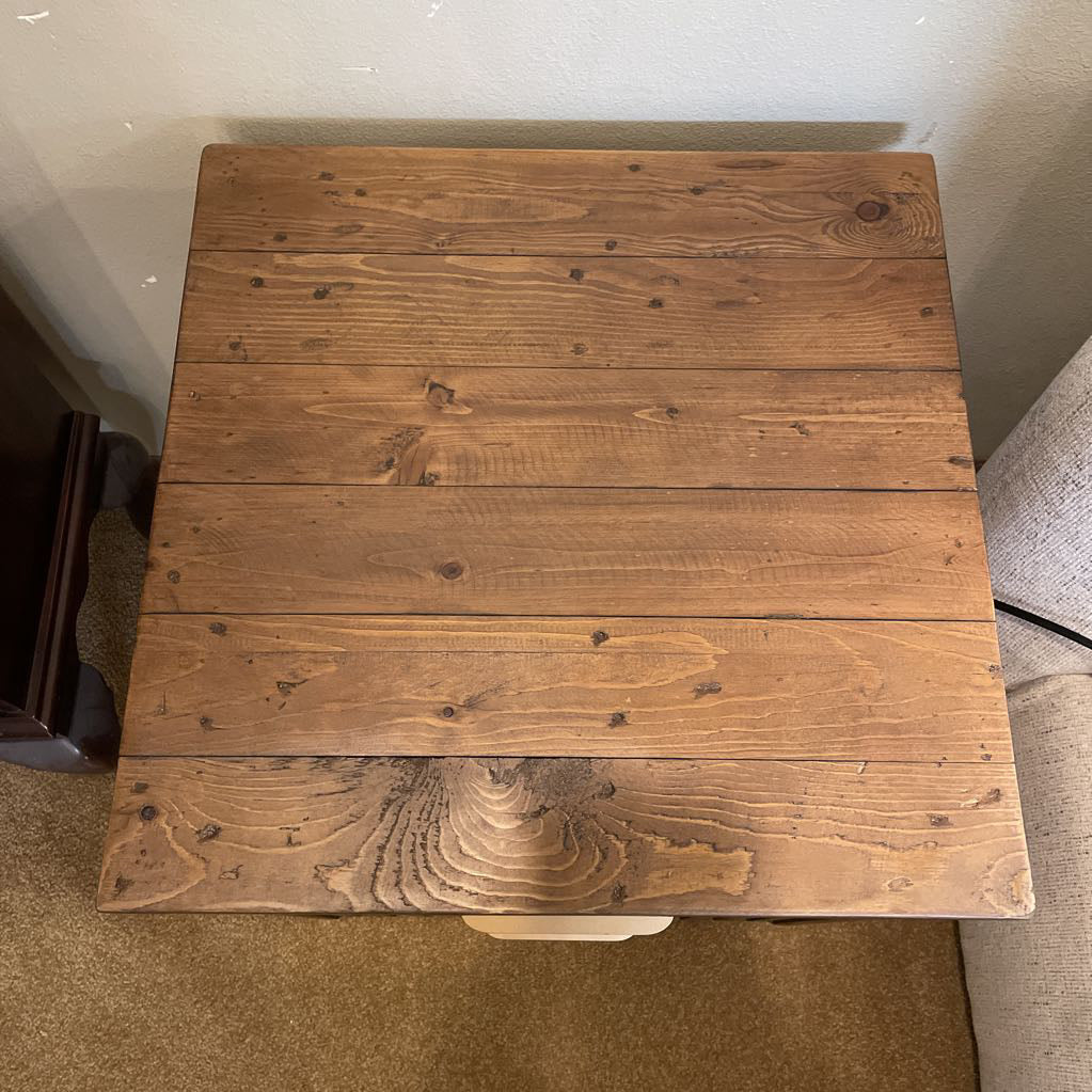 Slatted Front Pine Nightstand