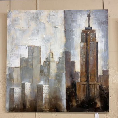 Abstract New York Skyline Canvas Art