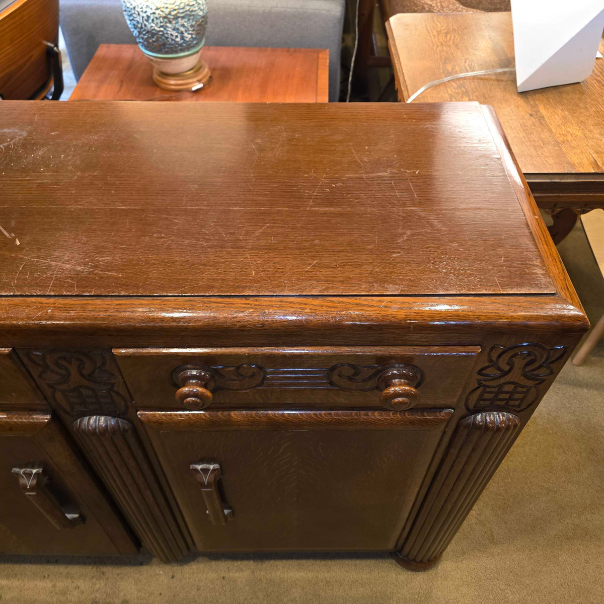 Vintage Charming Oak Buffet