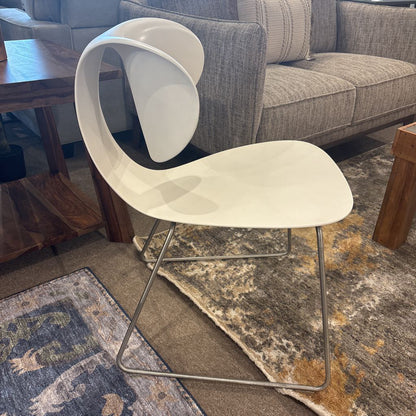 Italian Made Sawaya & Moroni White Maxima Chair