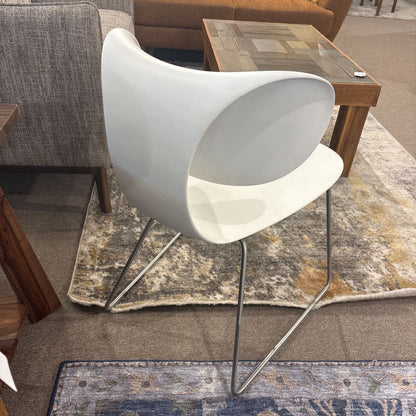 Italian Made Sawaya & Moroni White Maxima Chair