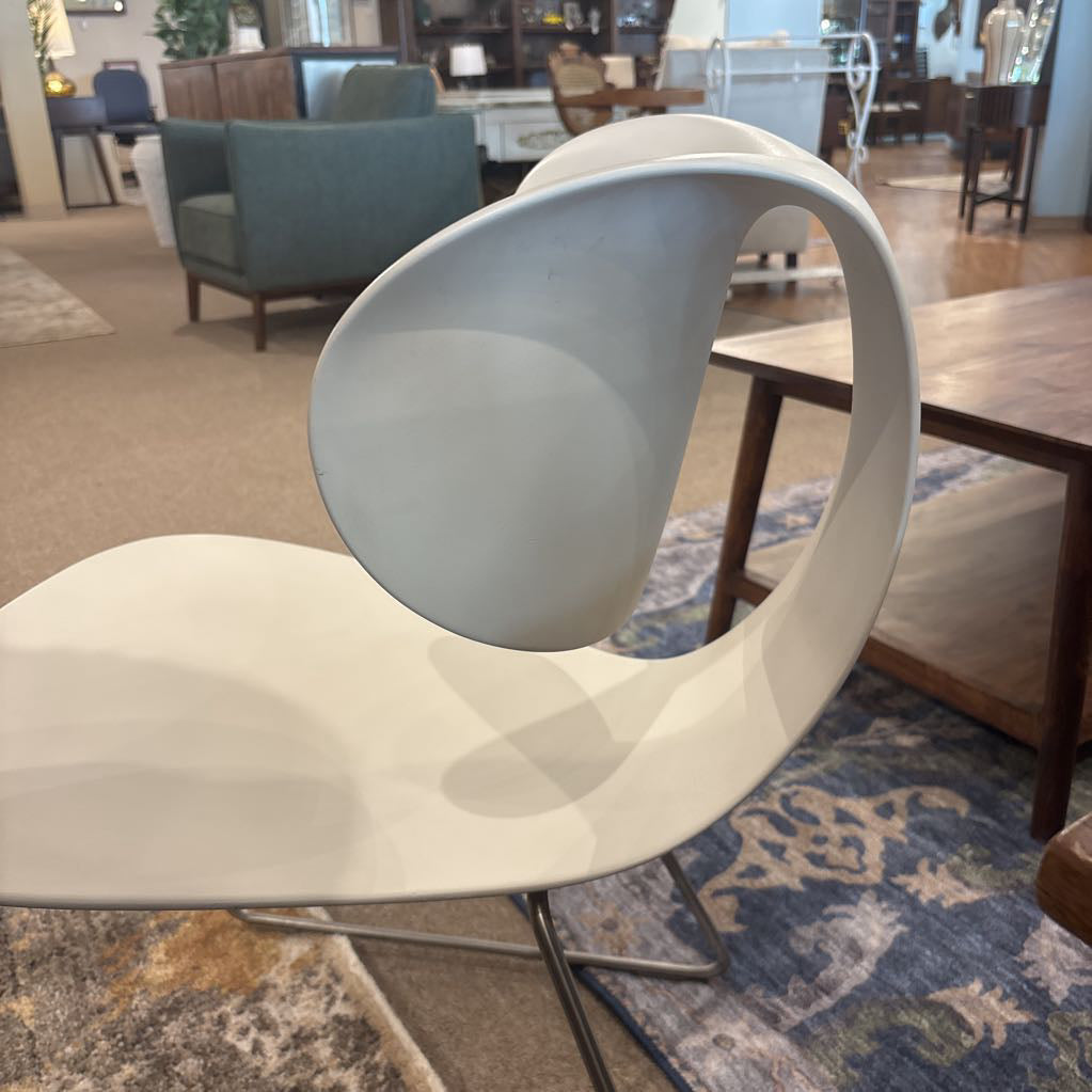 Italian Made Sawaya & Moroni White Maxima Chair