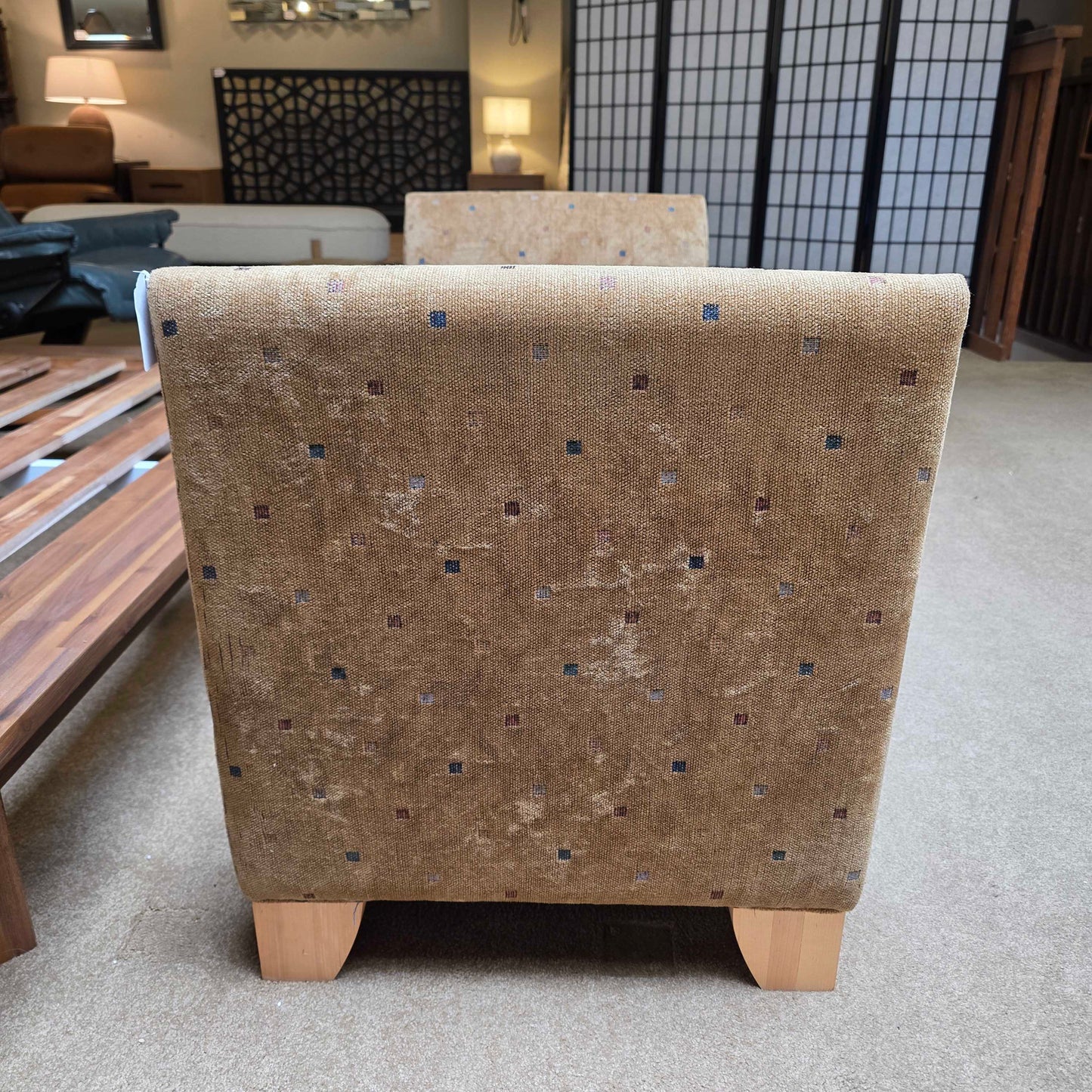 Bronze Small Comfy Checkered Bench