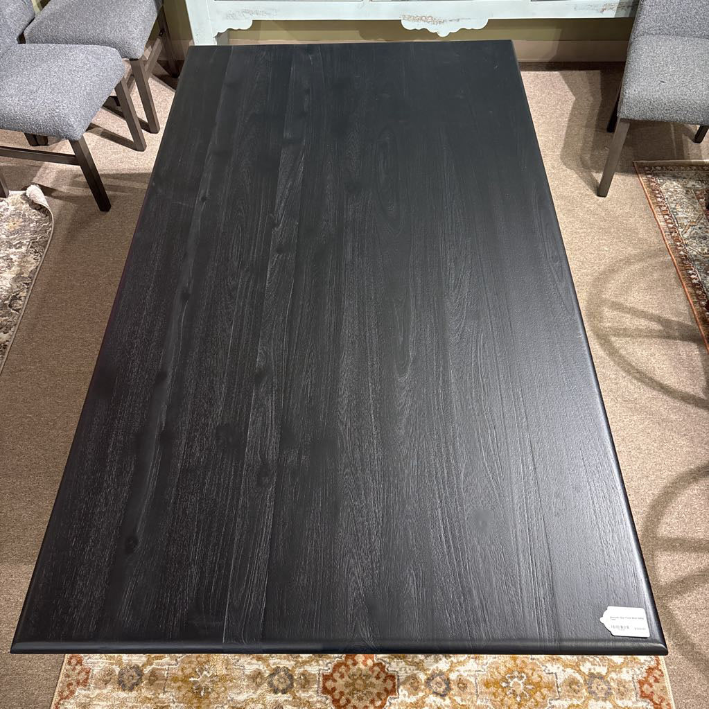 Minimalist Open Frame Black Dining Table