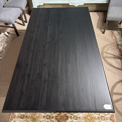 Minimalist Open Frame Black Dining Table