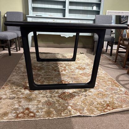 Minimalist Open Frame Black Dining Table