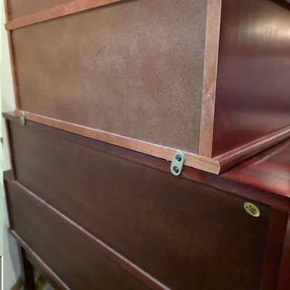 Red Tone Stacked Apothecary-Style CD Cabinet (As Is)
