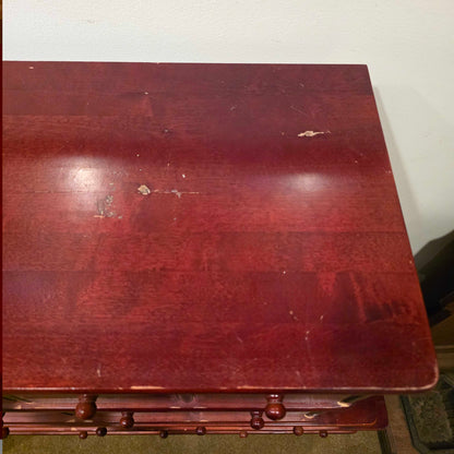 Red Tone Stacked Apothecary-Style CD Cabinet (As Is)