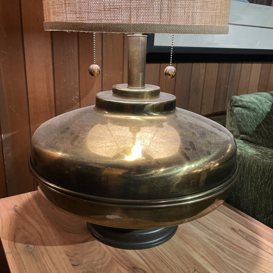Vintage 70's Brass Table Lamp LAMPS