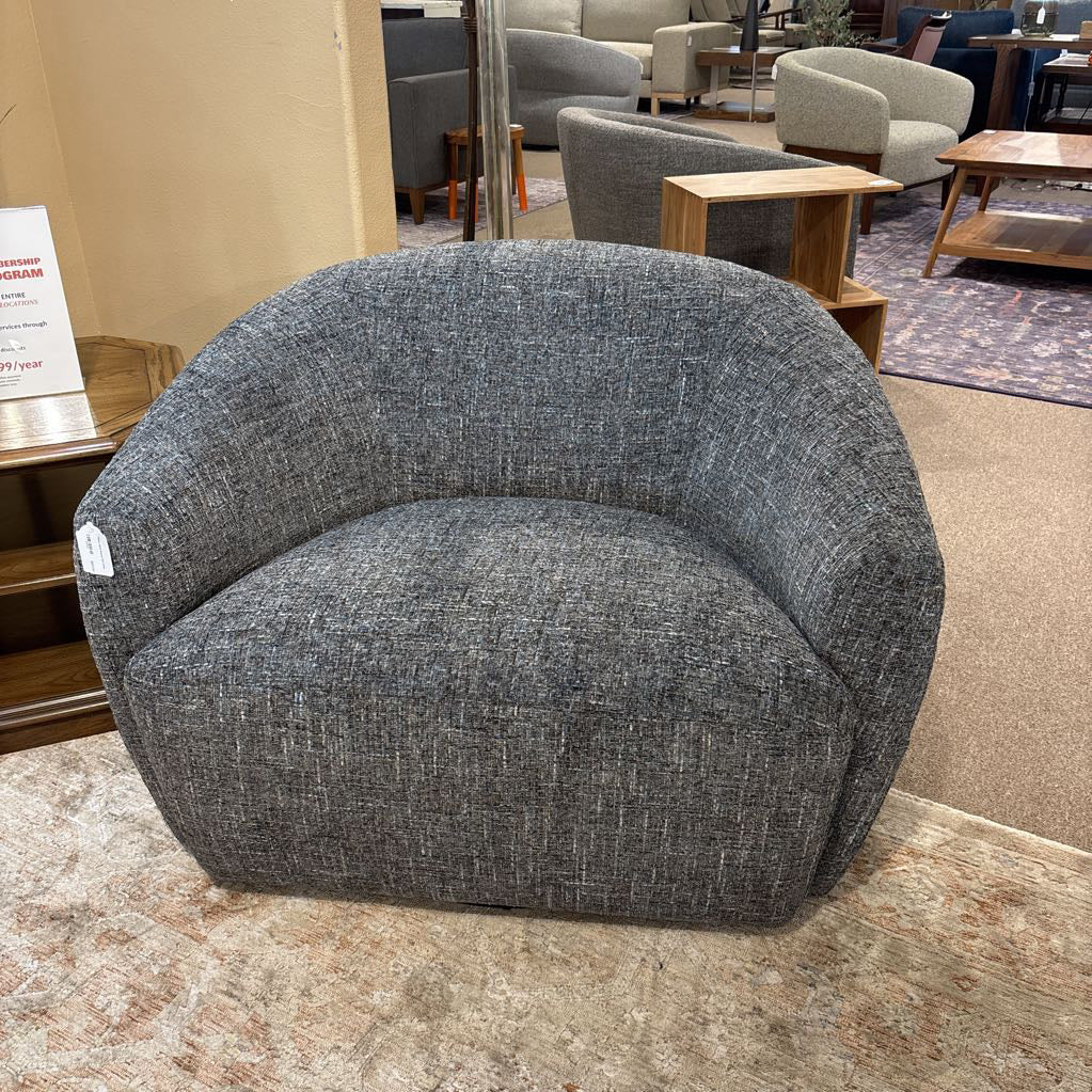 Palena Slate Swivel Arm Chair