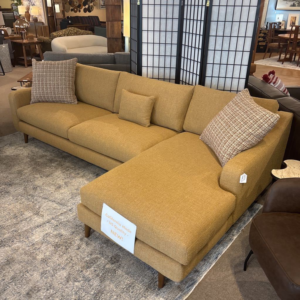 Donna Ochre RAF Chaise Sectional