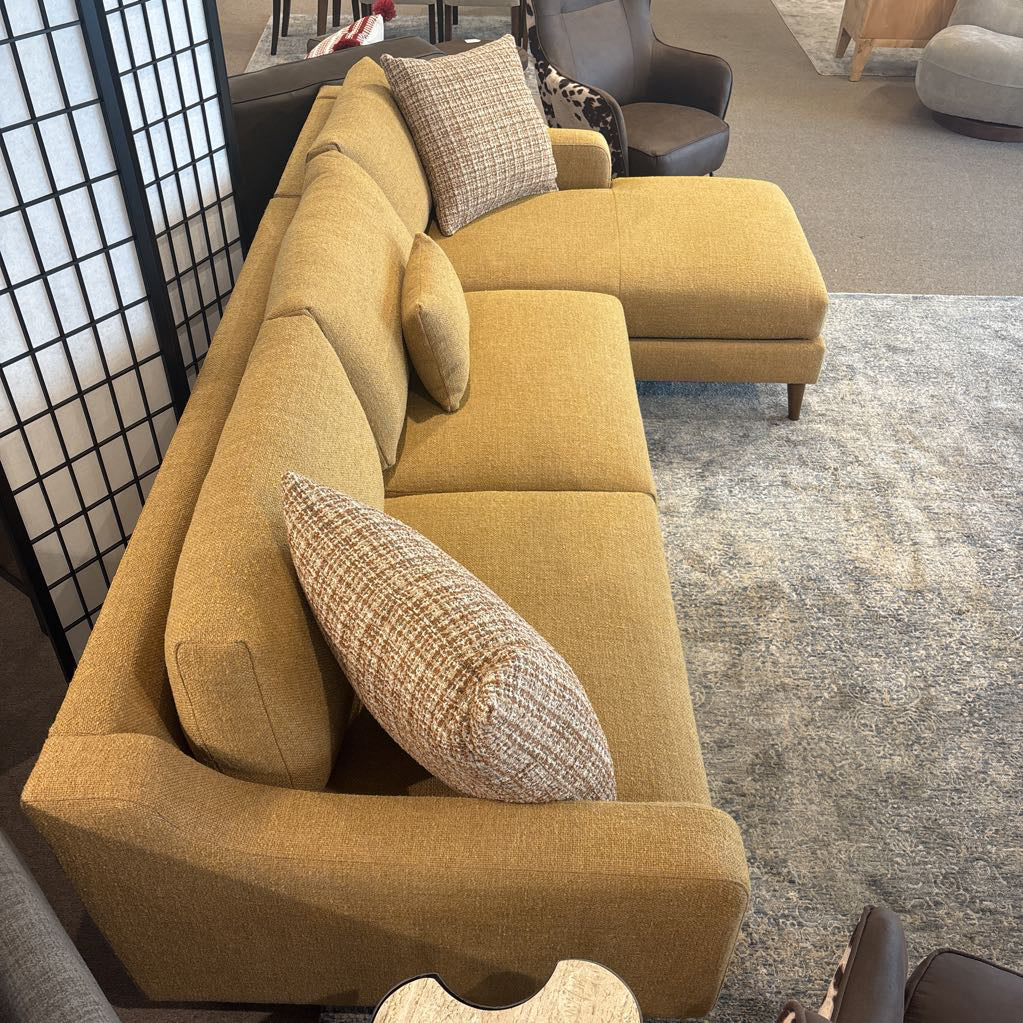 Donna Ochre RAF Chaise Sectional
