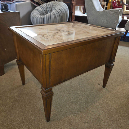 Marble Top Nighstand (AS IS- Chip)