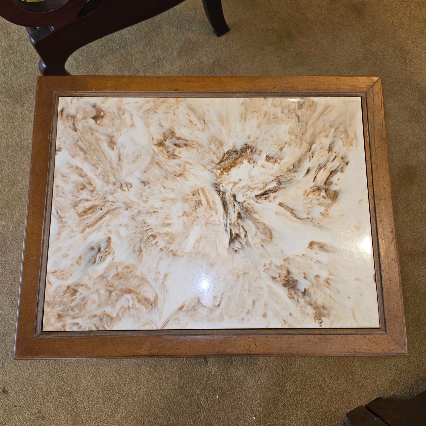 Marble Top Nighstand (AS IS- Chip)