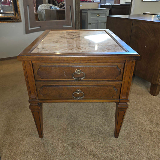 Marble Top Nighstand (AS IS- Chip)