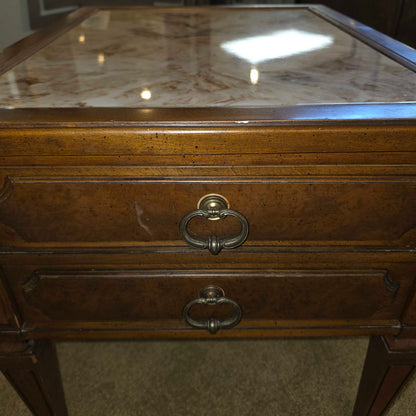 Marble Top Nighstand (AS IS- Chip)