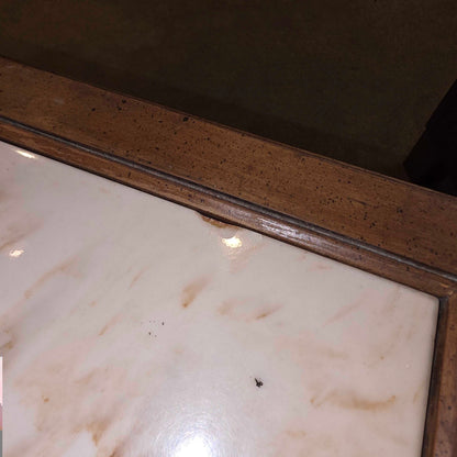 Marble Top Nighstand (AS IS- Chip)