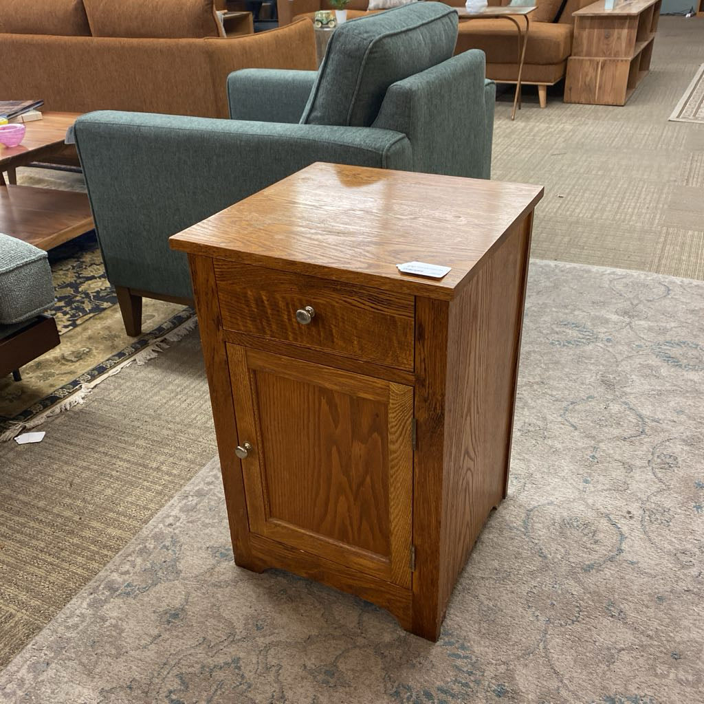Vintage Wood Side Cabinet (AS IS)