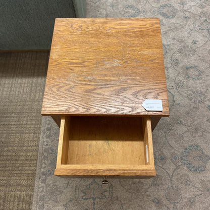 Vintage Wood Side Cabinet (AS IS)
