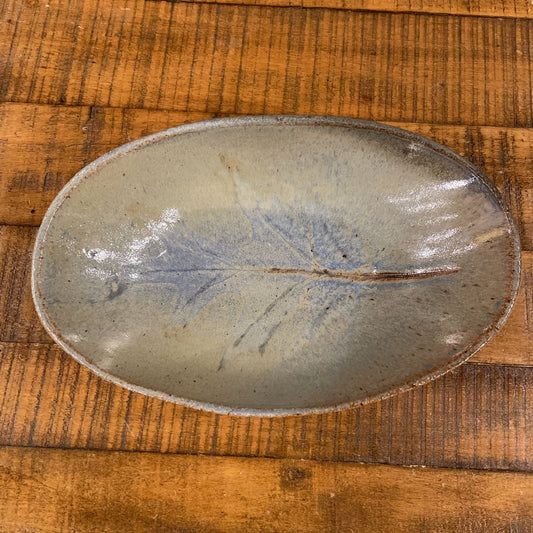 Oval Pottery Leaf Dish SMALLS