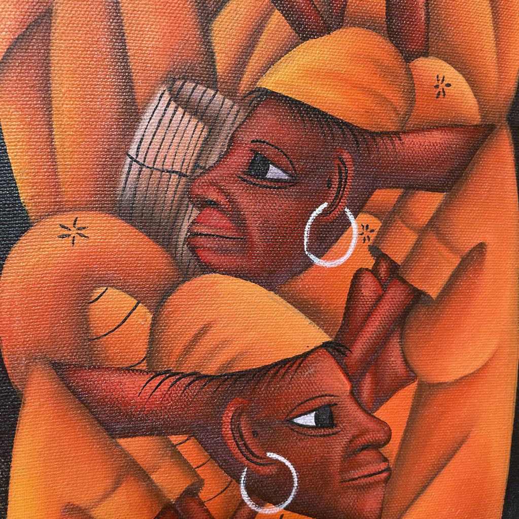 Tribal Buddies in Orange