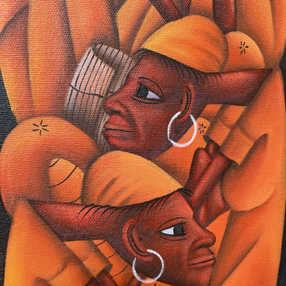 Tribal Buddies in Orange