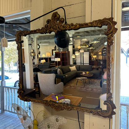 Gilded Floral Frame Mirror